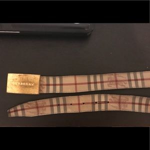 Burberry Leather Belt Nova Check
